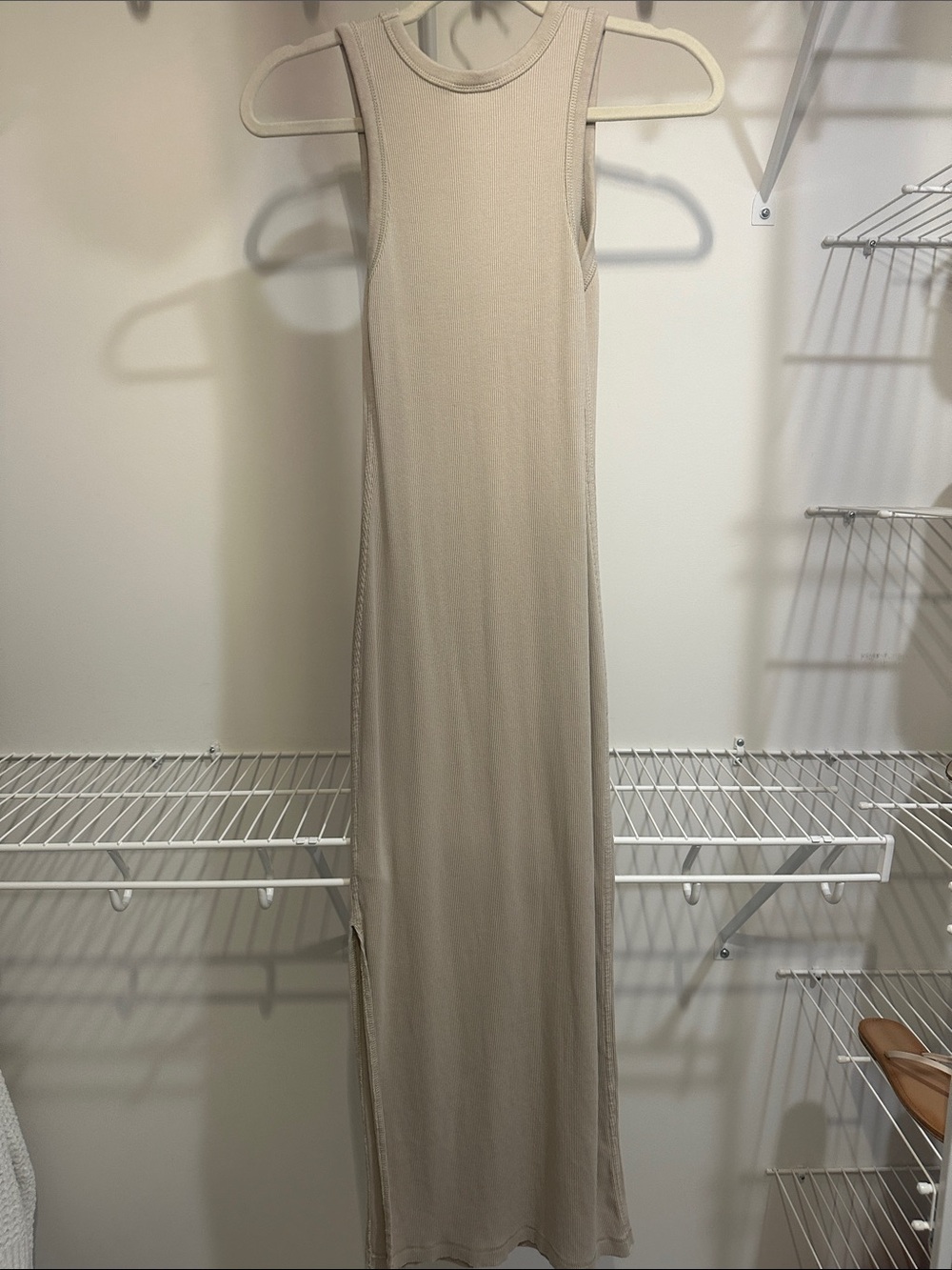 Universal Thread Neutral Tank Ribbed Maxi Dress - Picture 3 of 5